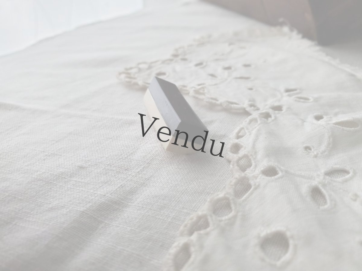 画像3: フランス 1910-1930年 アールデコ ガラリットボタン レクタングル 35mm (3)