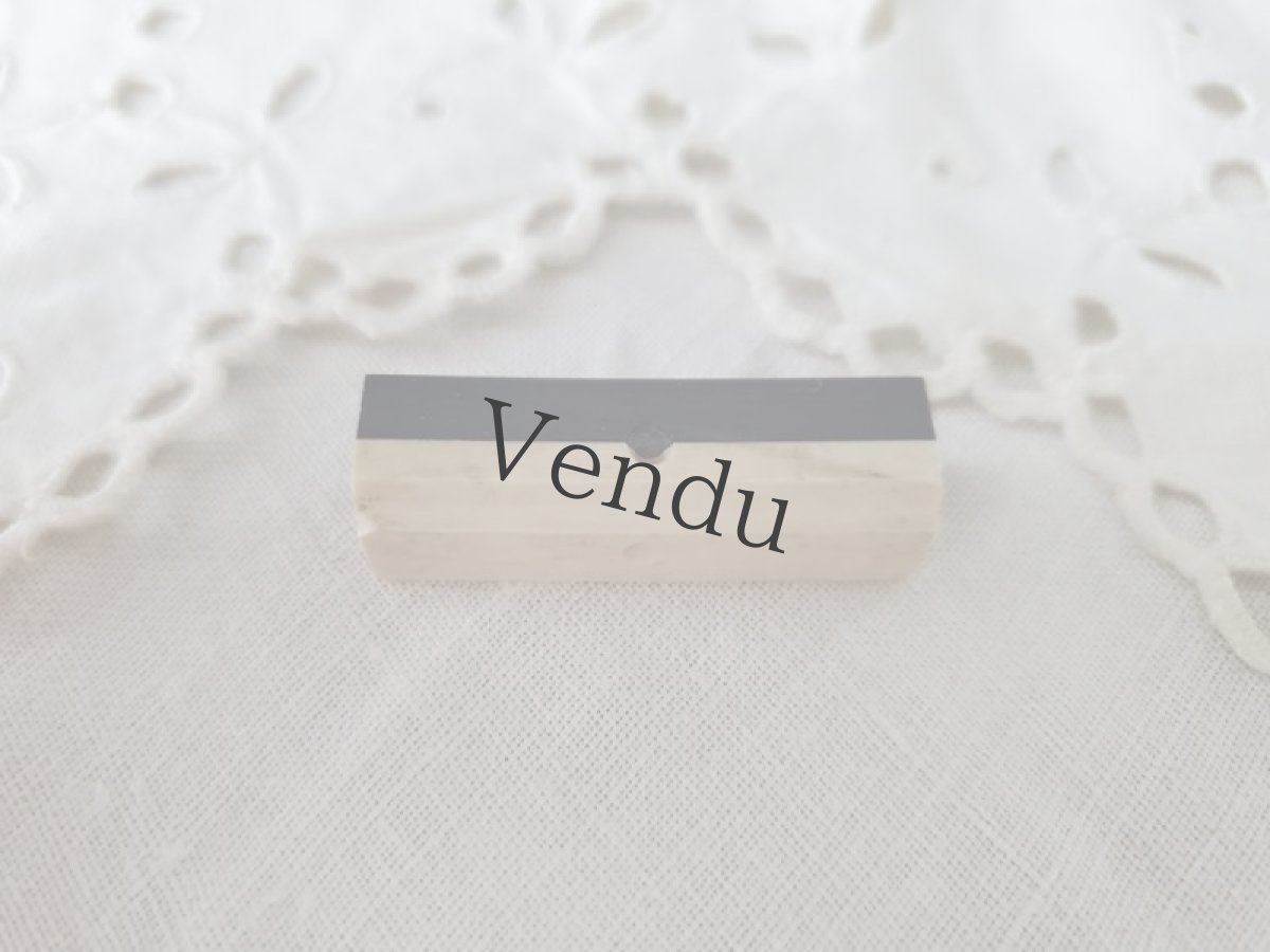 画像5: フランス 1910-1930年 アールデコ ガラリットボタン レクタングル 35mm (5)