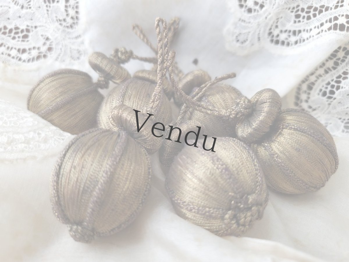 画像8: フランスアンティーク パスマントリー 飾りひも Pendeloque (8)