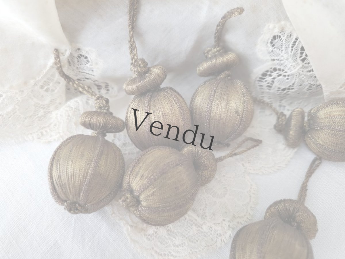 画像10: フランスアンティーク パスマントリー 飾りひも Pendeloque (10)