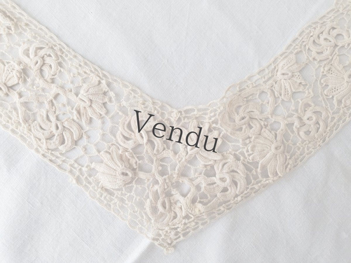 画像10: フランスアンティーク　蚤の市３点セット ワックスフラワーティアラ／つけ襟／ハットピン (10)