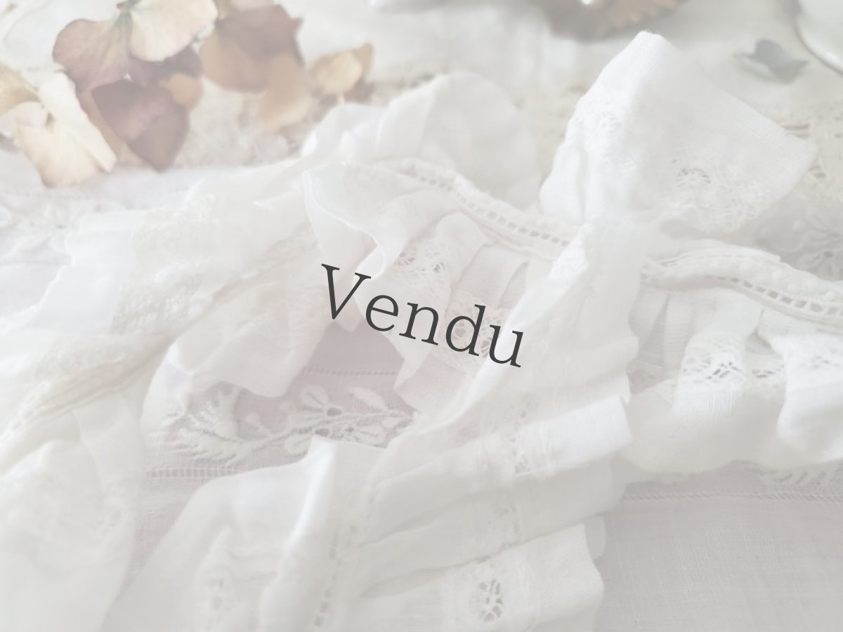 画像3: フランスアンティーク　くしゅくしゅレース 55cm (3)