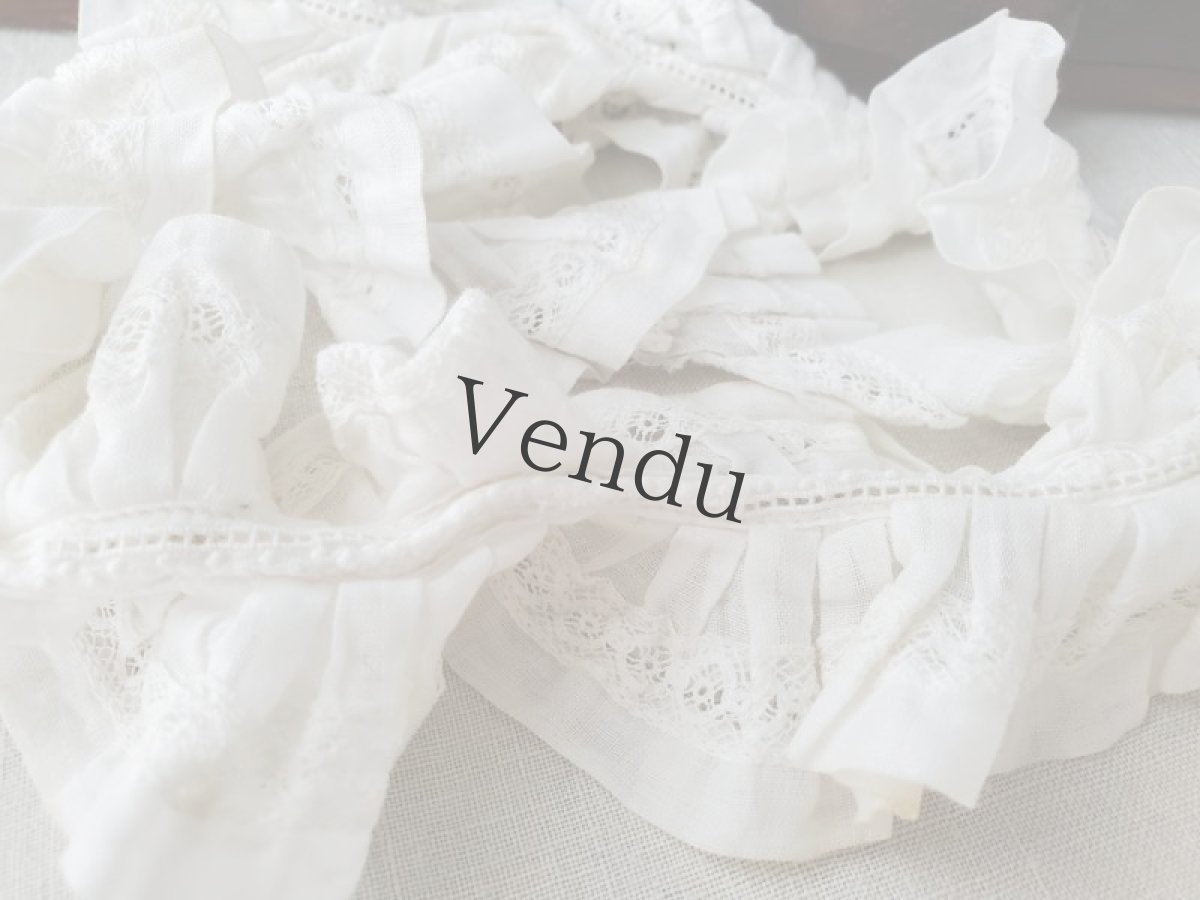 画像7: フランスアンティーク　くしゅくしゅレース 55cm (7)