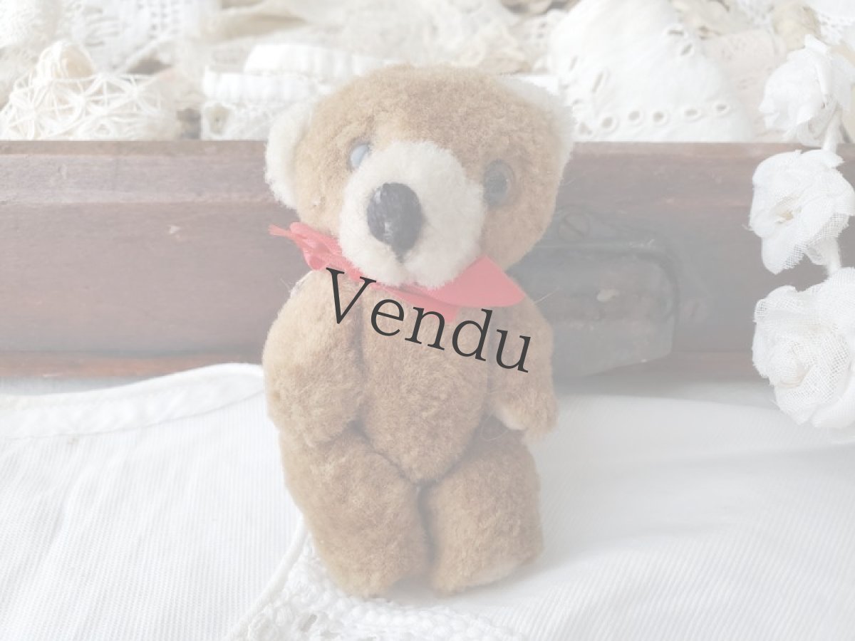 画像4: フランスヴィンテージ　小さなくまのぬいぐるみ (4)