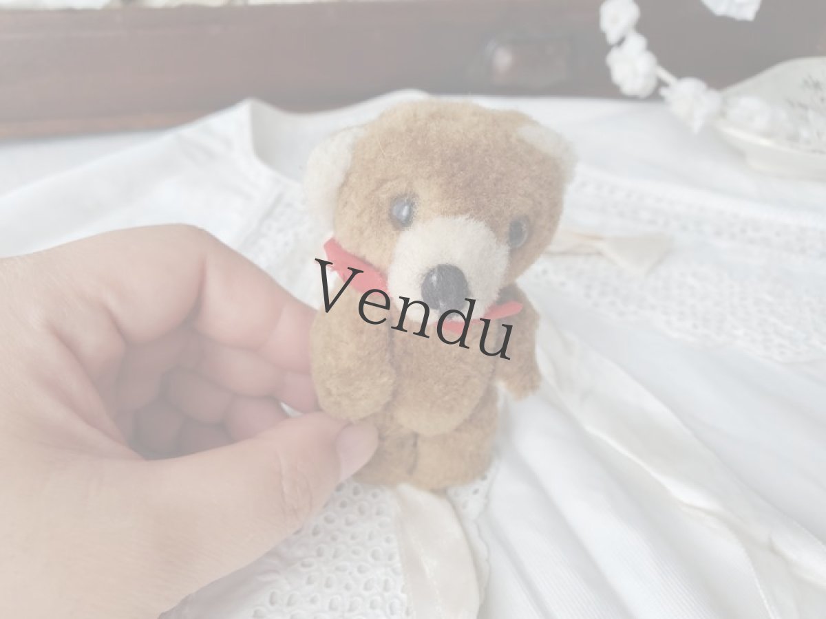 画像8: フランスヴィンテージ　小さなくまのぬいぐるみ (8)