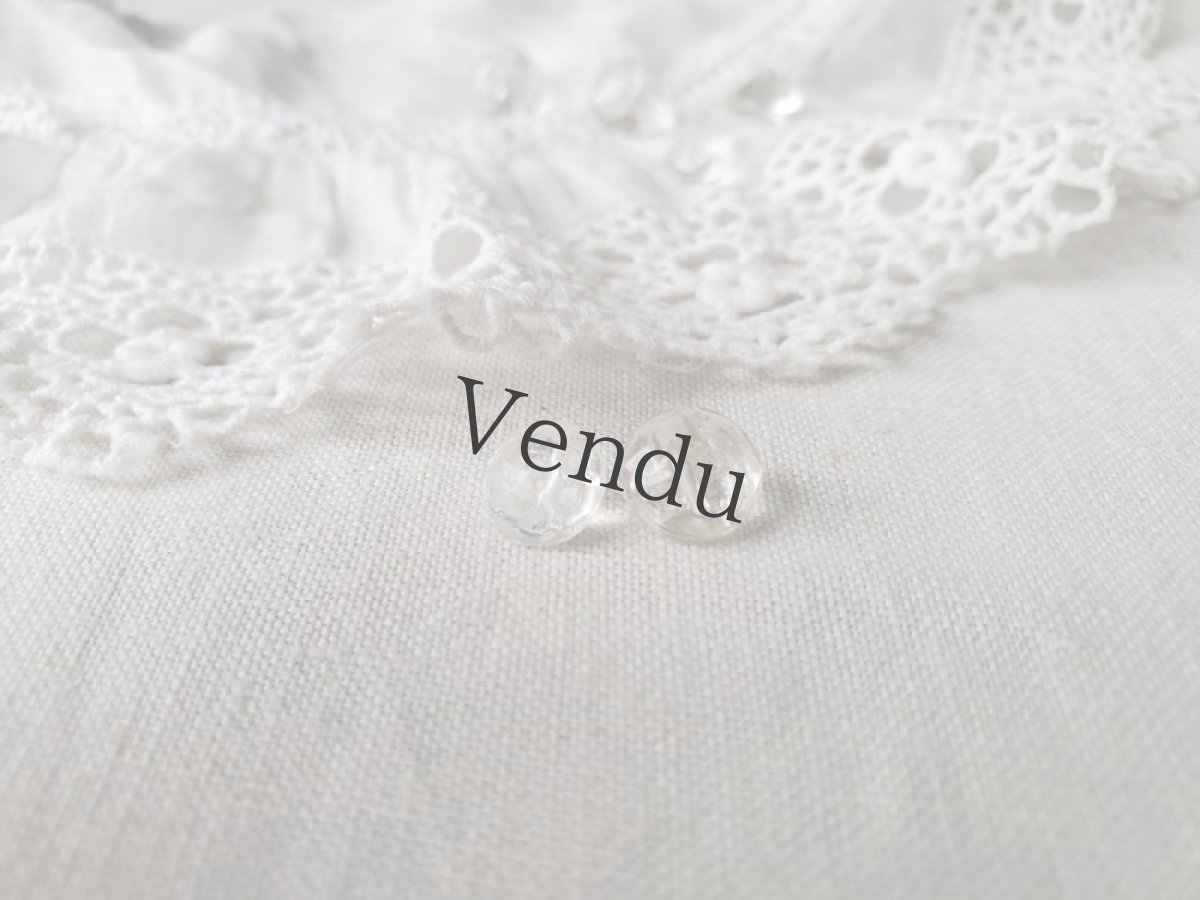 画像4: フランスアンティーク　極小ガラスボタン 6個セット 8-9mm (4)