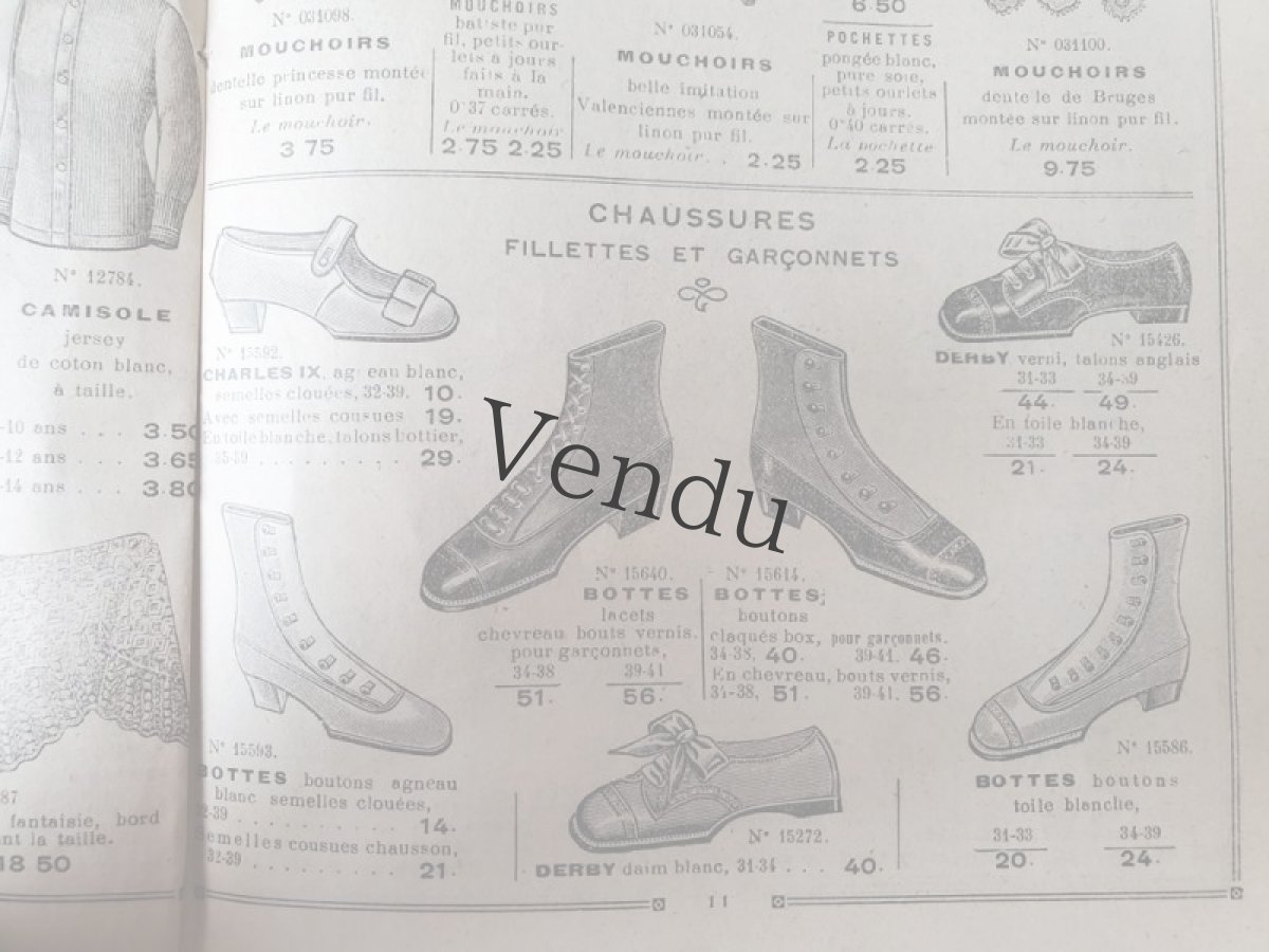 画像7: フランス 1910年代 Au Bon Marché Paris / コミュニオン衣装小物プチカタログ Articles de Premiere Communion (7)