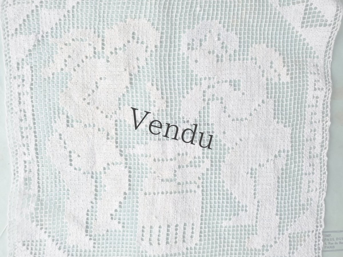 画像5: フランス蚤の市　エンジェル　フィレレースのモチーフ (5)