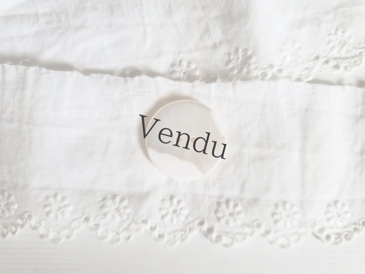 画像2: フランスアンティーク　きらりと光る貝ボタン 18ｍｍ (2)