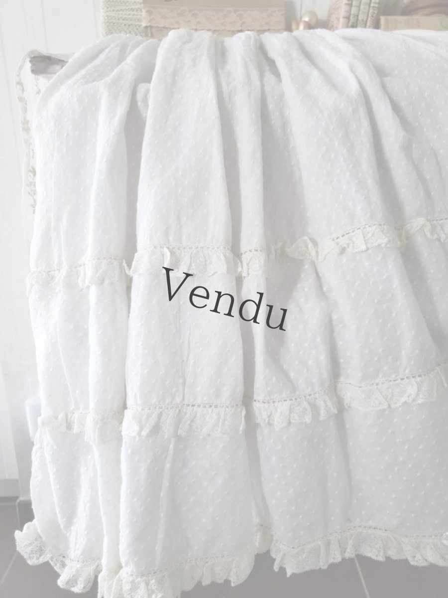 画像8: フランスアンティーク　べべのバテム(洗礼式）ドレスとボネのセット (8)
