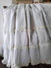 画像8: フランスアンティーク　べべのバテム(洗礼式）ドレスとボネのセット (8)