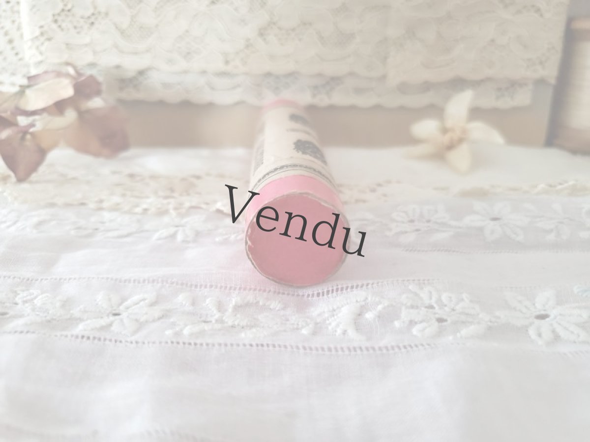 画像5: フランスアンティーク　ピンクの筒に入った昔の絆創膏 (5)