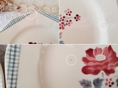 画像6: フランスアンティーク　ディゴアン サルグミンヌ　ばらと小花の小さなお皿《JOSIANE》２枚セット (6)