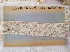 画像5: フランスアンティーク　台紙つき２種類のカレーレース (5)