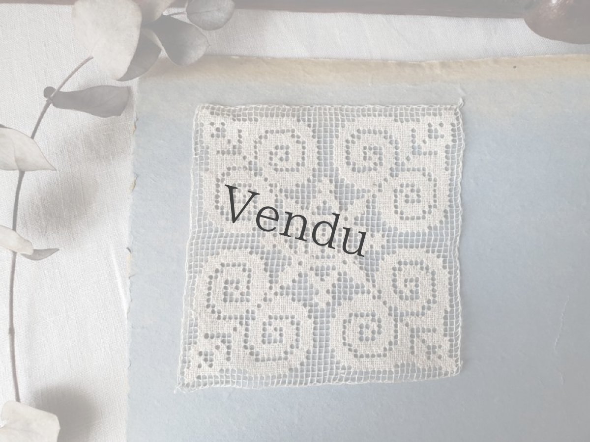 画像4: フランスアンティーク　フィレレースモチーフ6種セット (4)