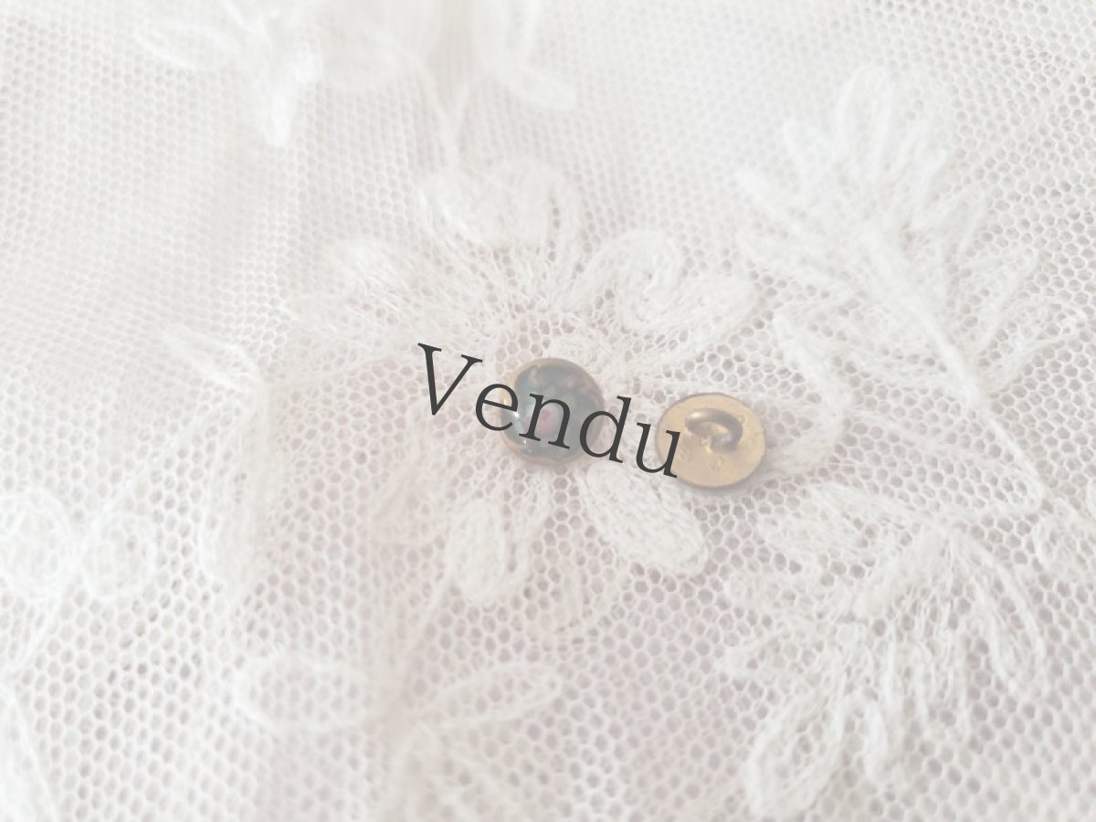 画像3: フランスアンティーク　ドール用 極小エマイユボタン 7mm (3)