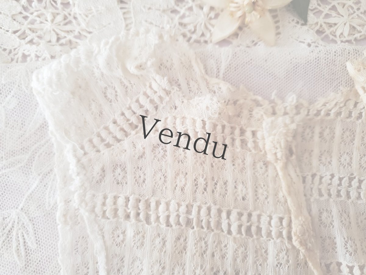 画像4: フランスアンティーク　端切れ３点セット (4)