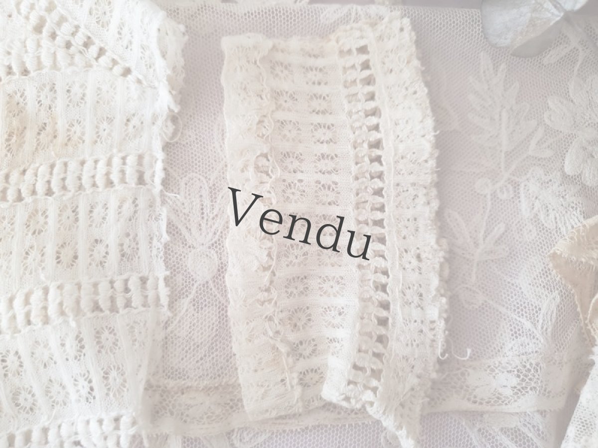 画像5: フランスアンティーク　端切れ３点セット (5)