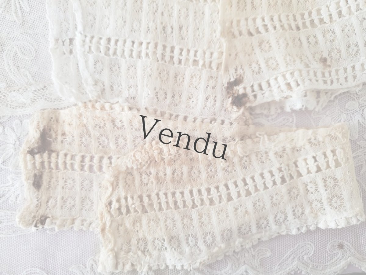 画像6: フランスアンティーク　端切れ３点セット (6)