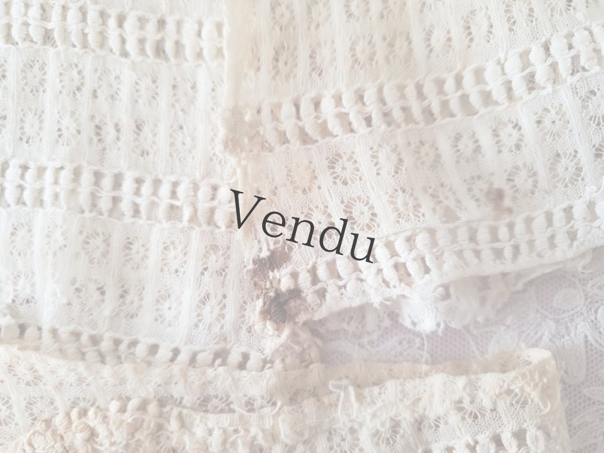 画像9: フランスアンティーク　端切れ３点セット (9)