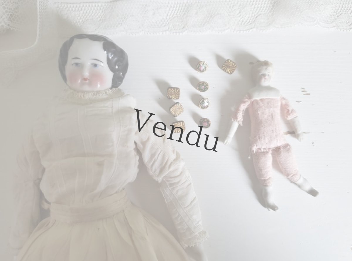 画像6: フランスアンティーク　ドール用 極小エマイユボタン 7mm (6)