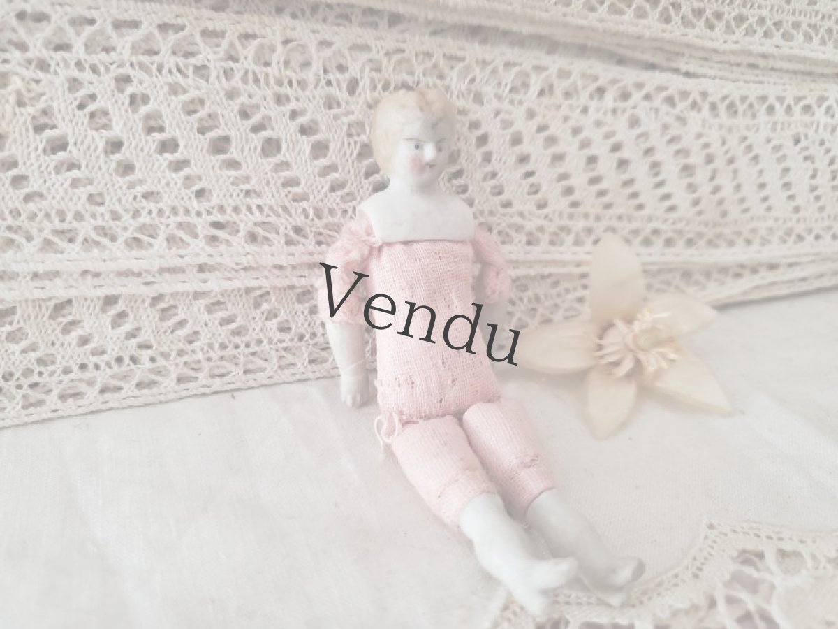 画像4: ドイツアンティーク　ビスクドール  ミニョネット (4)