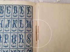 画像8: フランスアンティーク　MAISON SAJOU 刺繍アルファベット図案 DESSINS DE BRODERIRS Album No.322 (8)