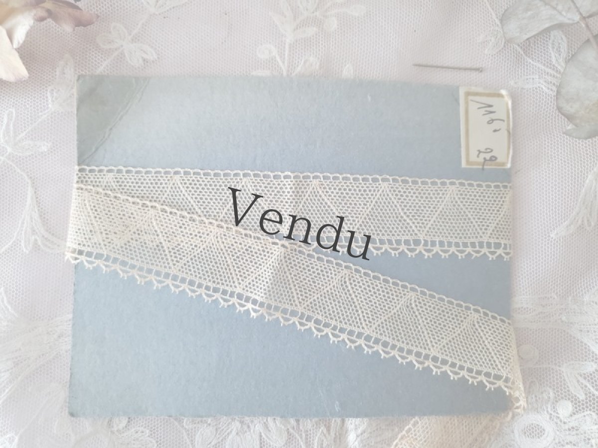 画像6: フランスアンティーク　台紙とラベルつきレースブレード 643cm (6)