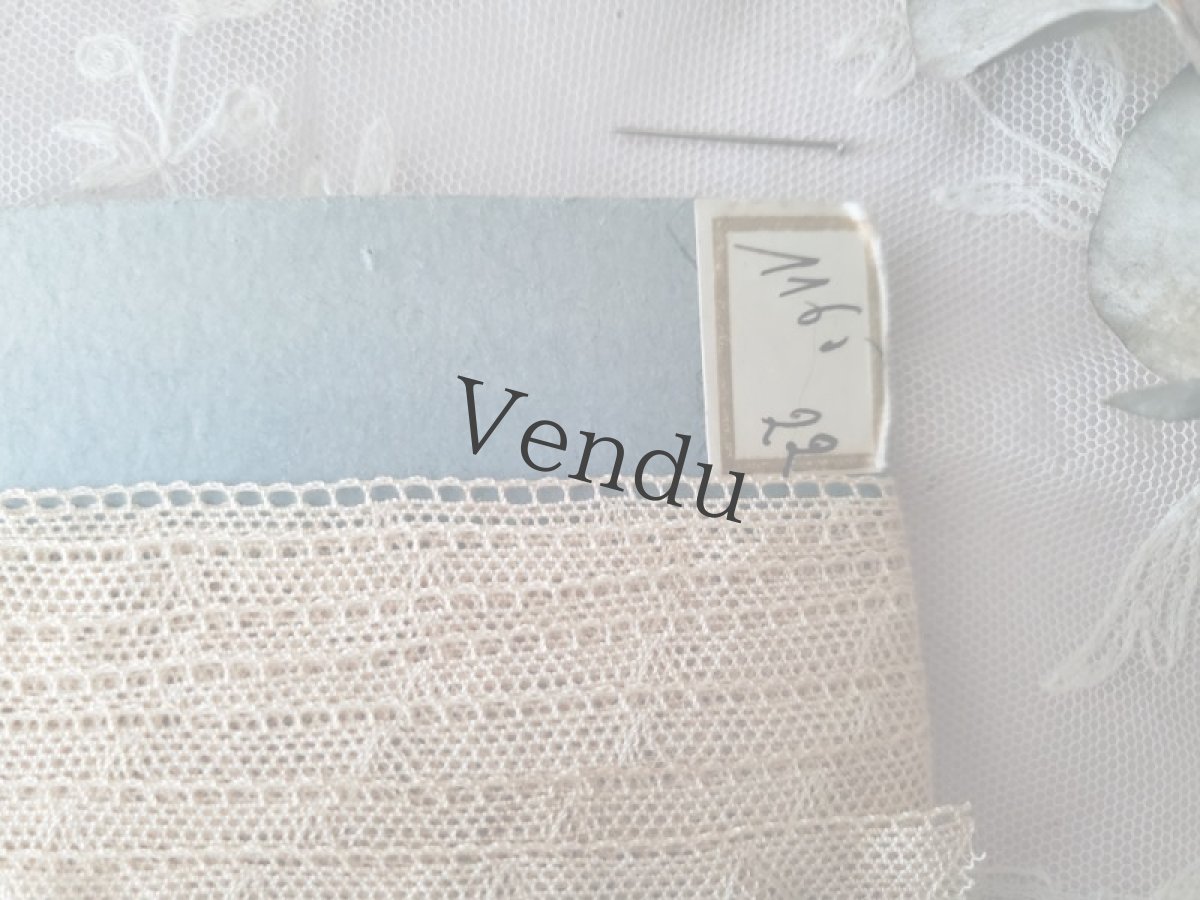 画像4: フランスアンティーク　台紙とラベルつきレースブレード 643cm (4)