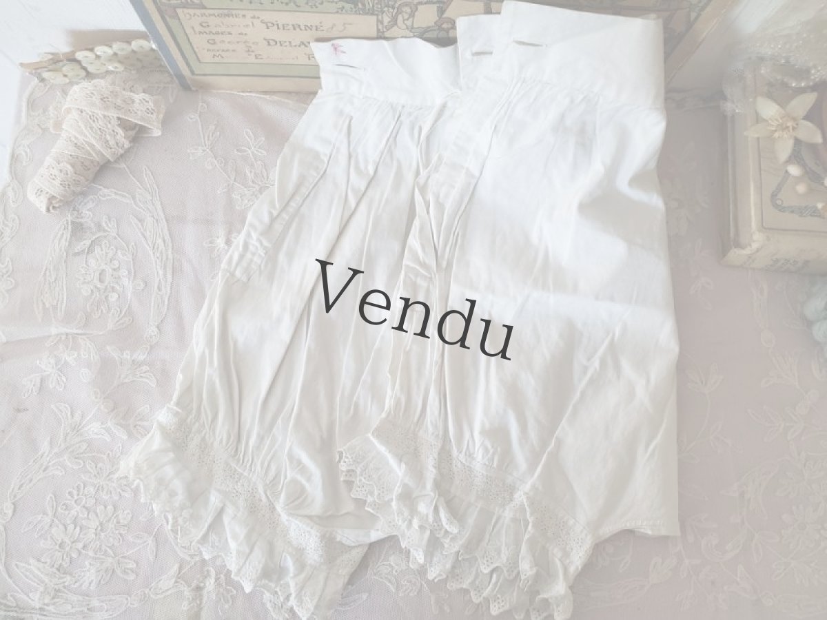 画像3: フランスアンティーク　少女Rのキュロット (3)