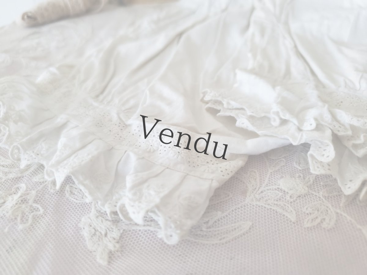 画像5: フランスアンティーク　少女Rのキュロット (5)