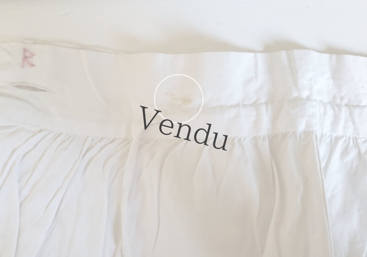 画像9: フランスアンティーク　少女Rのキュロット (9)