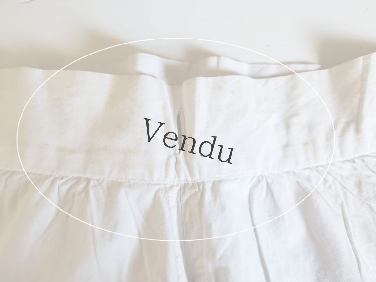 画像10: フランスアンティーク　少女Rのキュロット (10)