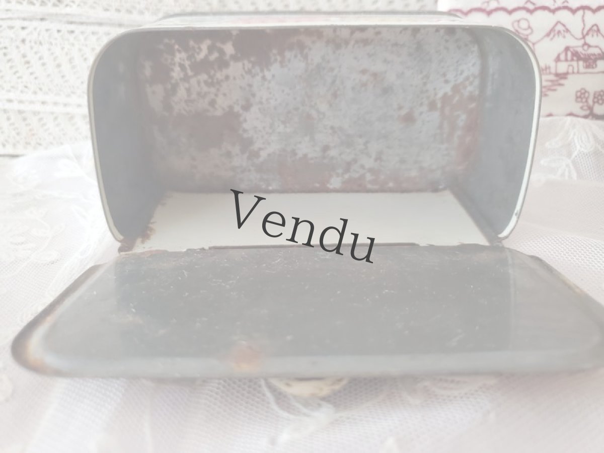 画像7: フランスアンティーク　花柄のアリュメット缶  (7)