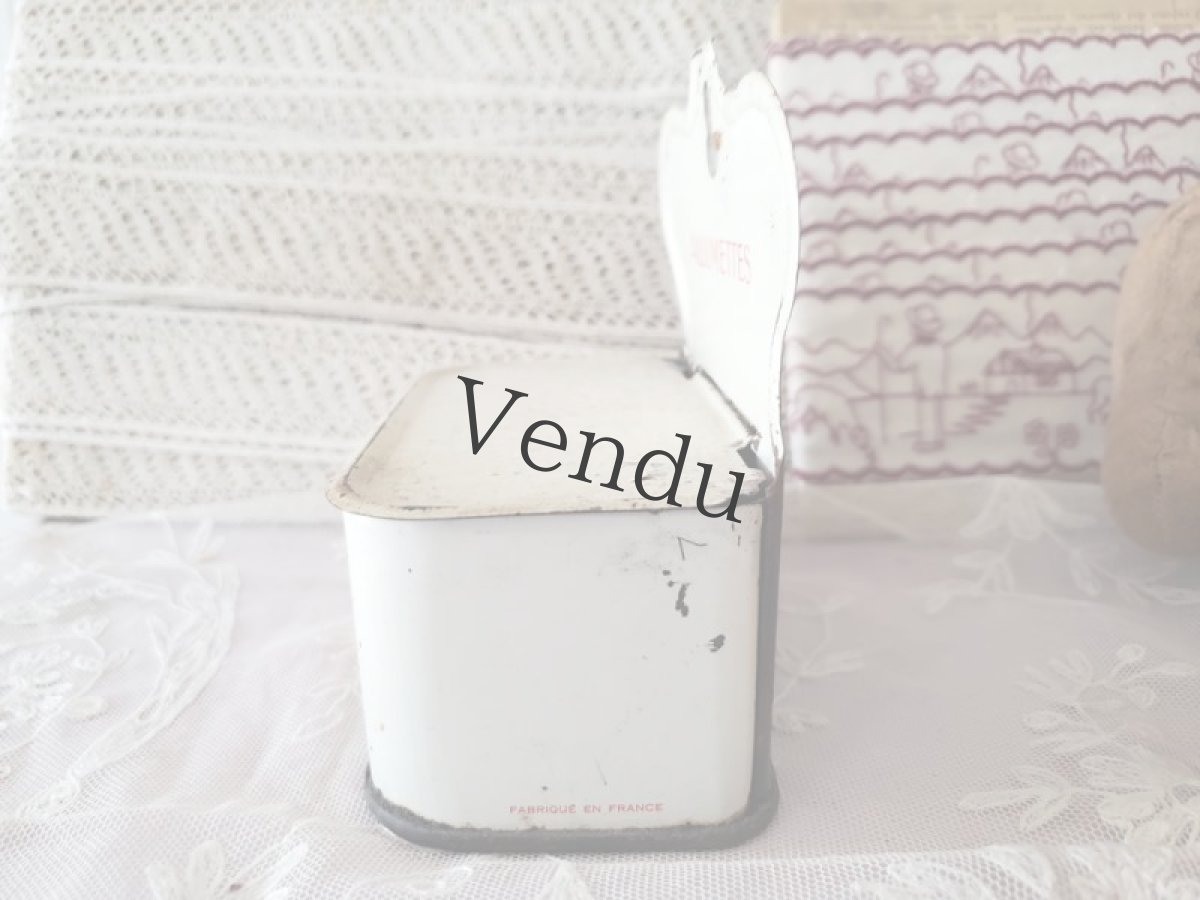 画像3: フランスアンティーク　花柄のアリュメット缶  (3)