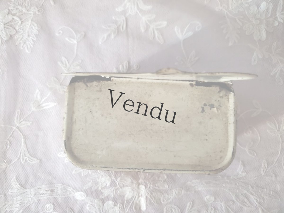 画像6: フランスアンティーク　花柄のアリュメット缶  (6)