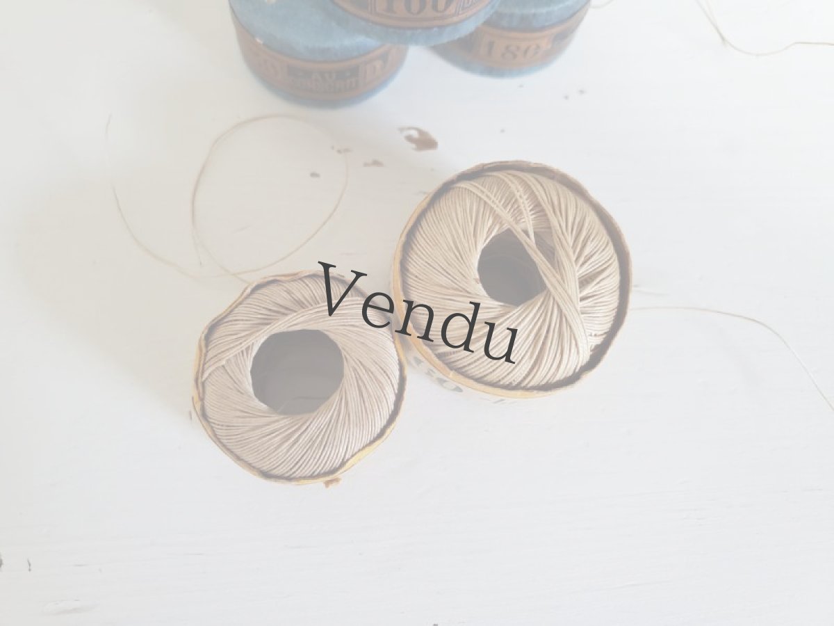 画像3: フランスアンティーク　ROGEZ A LILLE 小さな糸玉 リネン 150 (3)