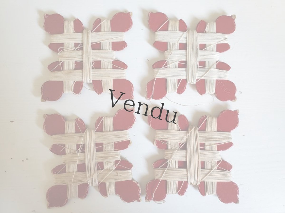 画像7: フランスアンティーク　CARTE NECTAR リネン糸巻き 100 (7)