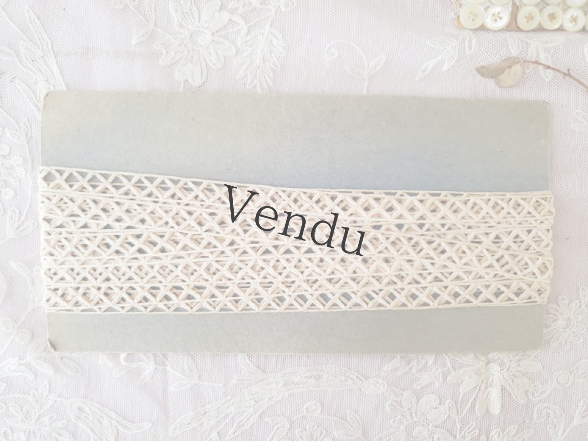 画像6: フランスアンティーク　台紙巻きレースブレード 700cm (6)