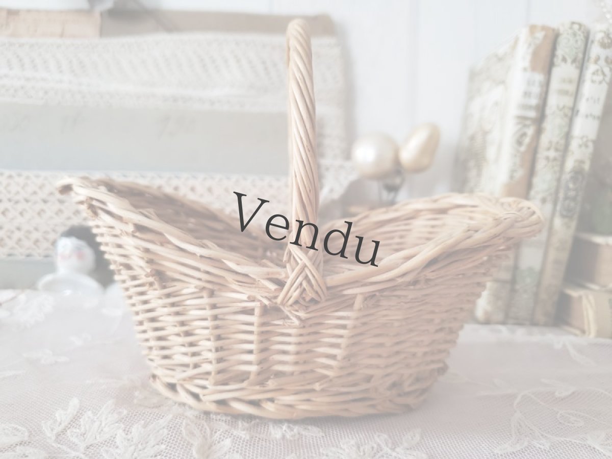 画像6: フランスヴィンテージ　小さなパニエ入り メルスリーセット (6)