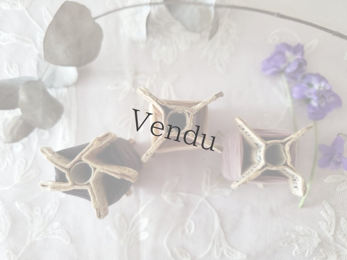 画像2: フランスアンティーク　立体糸巻き　3色セット (2)