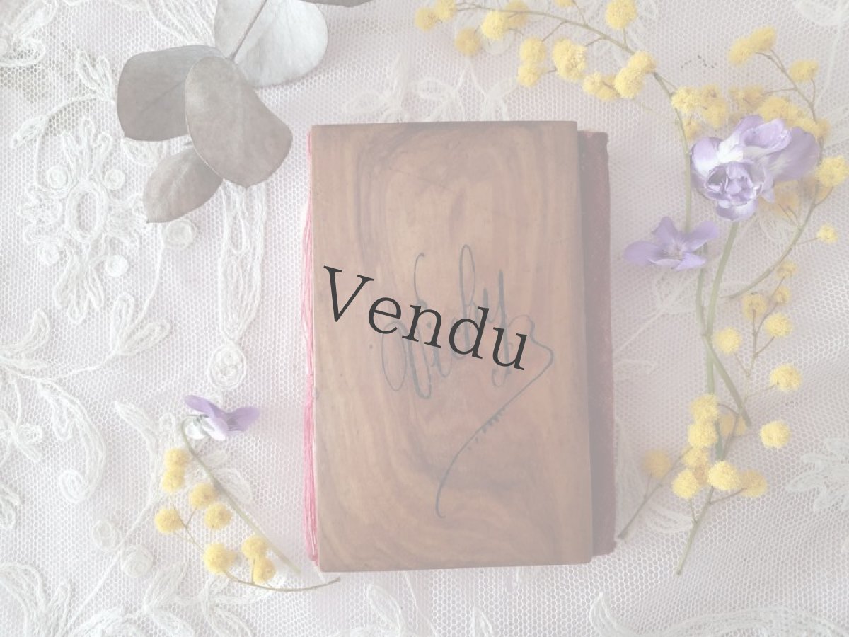 画像8: フランスアンティーク　ニードルケース　すみれとミモザのモシュリンヌ　 (8)