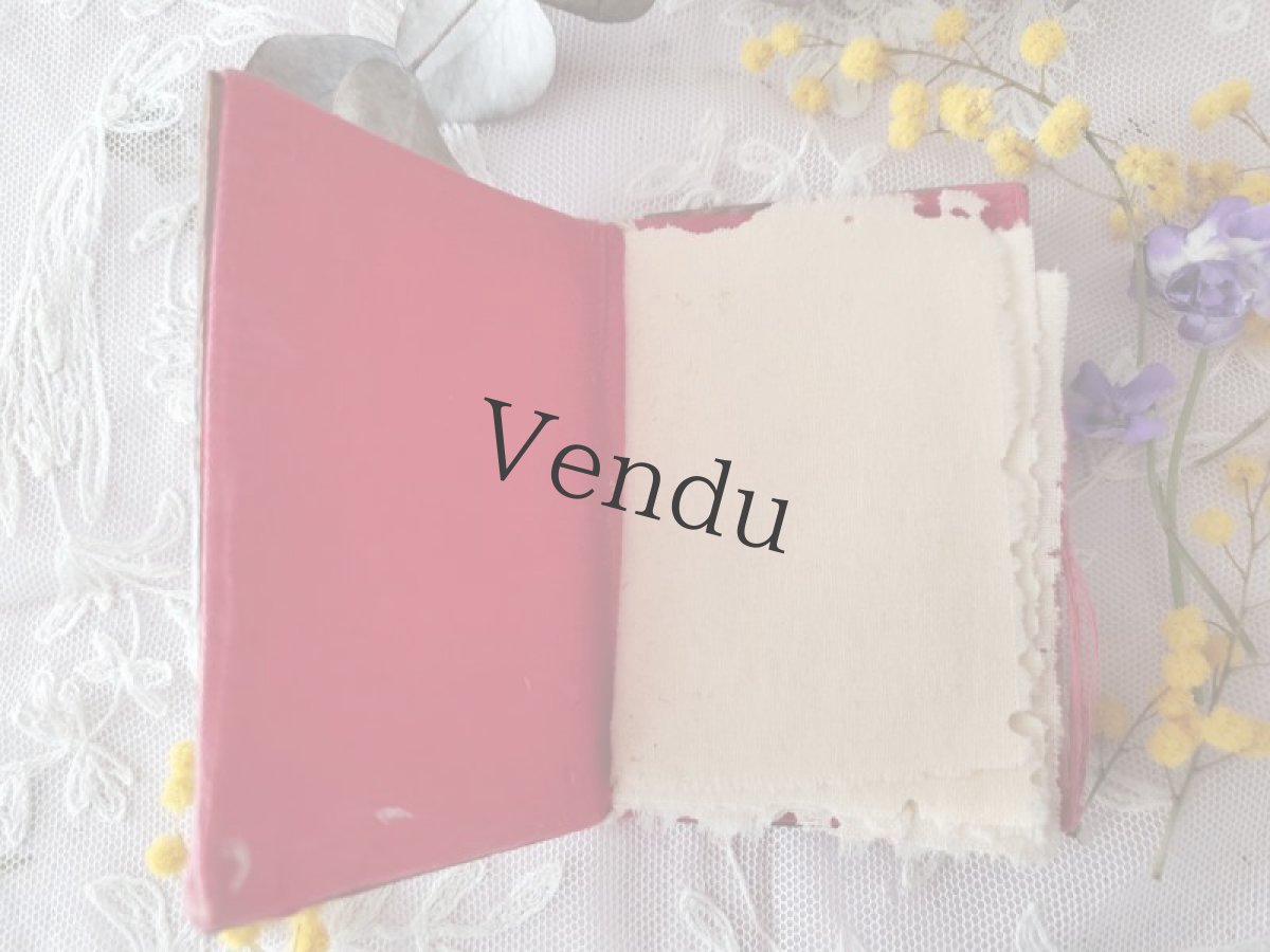 画像3: フランスアンティーク　ニードルケース　すみれとミモザのモシュリンヌ　 (3)