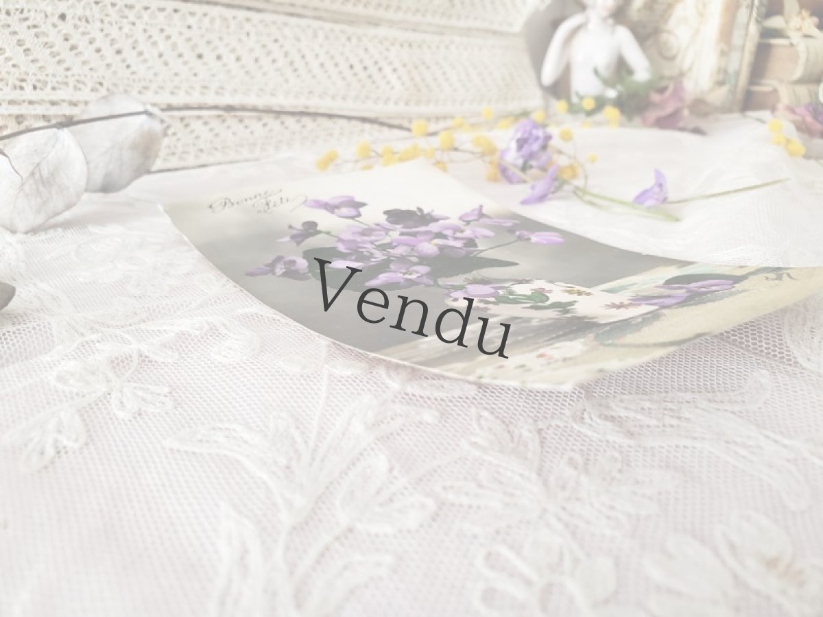 画像5: フランス 1900-40代 切手つきスミレのポストカード (5)