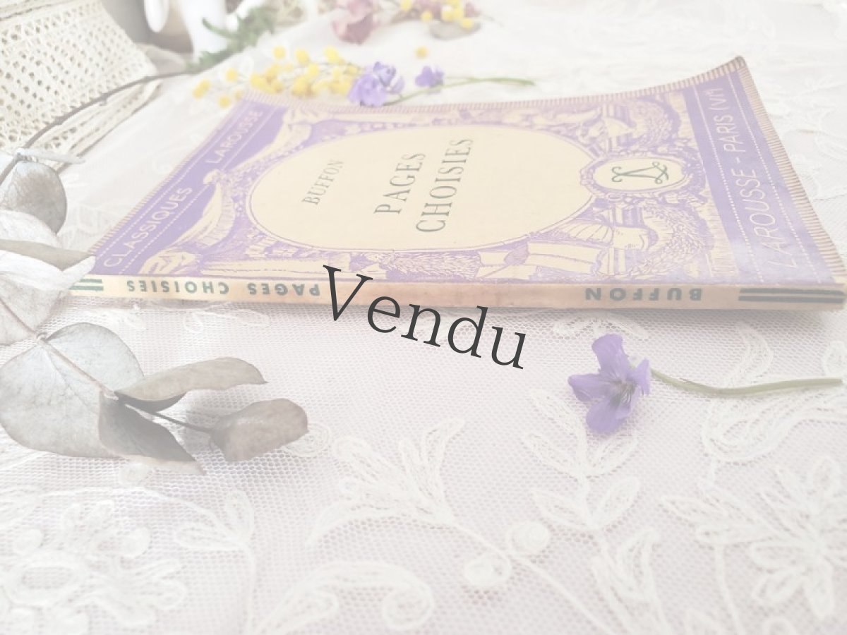 画像3: フランス 1934年 本　Buffon "Pages Choisies" - CLASSIQUES LAROUSSE _ Paris (3)