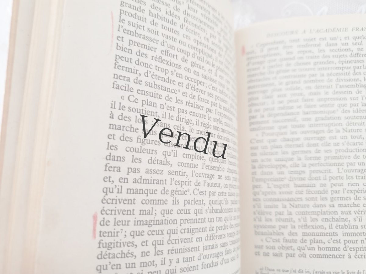 画像11: フランス 1934年 本　Buffon "Pages Choisies" - CLASSIQUES LAROUSSE _ Paris (11)