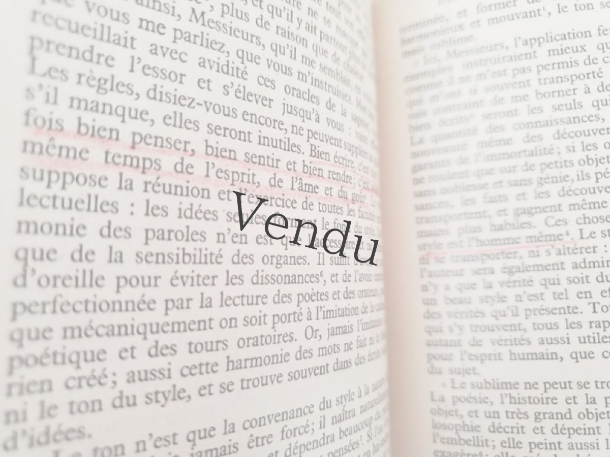 画像12: フランス 1934年 本　Buffon "Pages Choisies" - CLASSIQUES LAROUSSE _ Paris (12)