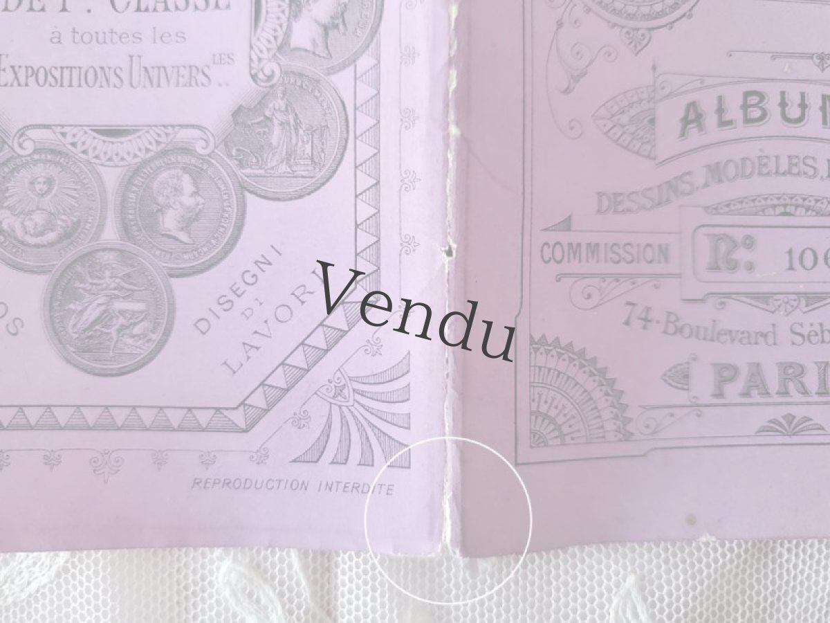 画像8: フランスアンティーク　MAISON SAJOU 刺繍アルファベット図案 Album No.106 (8)