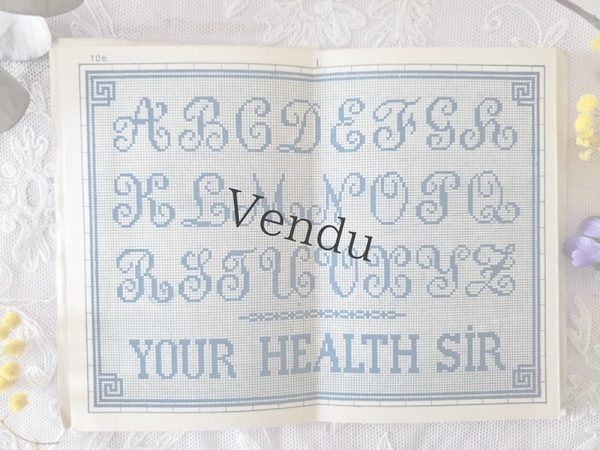 画像2: フランスアンティーク　MAISON SAJOU 刺繍アルファベット図案 Album No.106 (2)