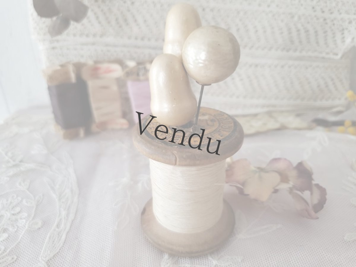 画像6: フランスアンティーク　パールのハットピン 9.5cm (6)